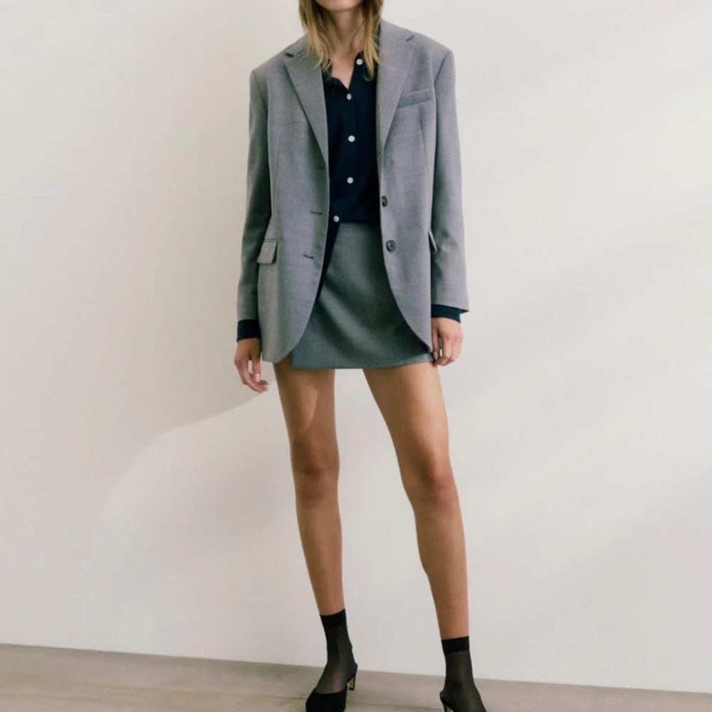 Everlane Gray Mini Skirt